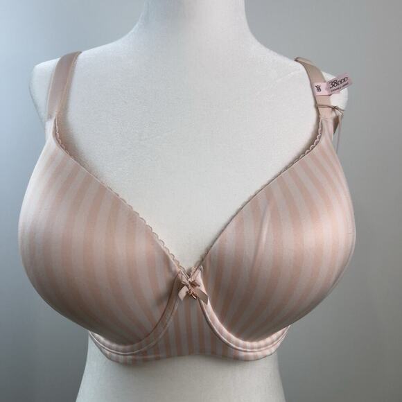 Victoria’s Secret Body By Victoria Bra Sz.38DDD Full Coverage Iconic Stripe NWT - Picture 2 of 8